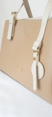 24KCADZ062 Model Sarach Marka Camel Renk Kadın El ve Omuz Çantası - 4