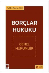 Borçlar Hukuku Genel Hükümler - 1