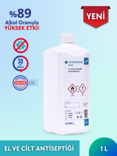 ACTODERMANOL PLUS 1 Litre  El ve Cilt Antiseptiği 89 (v/v) Etanol - 1