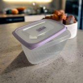 Gondol Saklama Kabı Plastik, Lila Click Kapaklı 1.7 Litre - 4