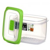 Gondol Ecosaver Saklama Kabı Plastik, Vakumlu, Yeşil Click Kapaklı 600 Ml - 2