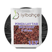 İYİBAHÇE Pomza Volkanik Tüf 1 LT Koyu Renk  1,5-3 cm Boy - 1