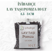 İYİBAHÇE Pomza Volkanik Tüf 10 LT Koyu Renk 1,5-3 cm Boy - 1