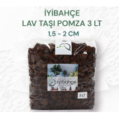 İYİBAHÇE Pomza Volkanik Tüf 5 LT Koyu Renk  1,5-3 cm Boy - 1