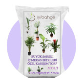 BÜYÜK SAKSILI SALON BİTKİLERİ İÇİN ÖZEL TOPRAK  100 LT  2 ADET 50 LT - 1