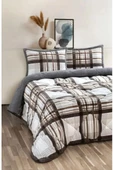 Comforter Çift Kişilik Yorgan Set Wera Gri - 1