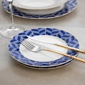 Schafer Fiesta Yemek Takımı 24 Parça-Lacivert - 4