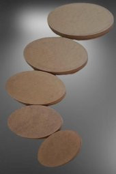 Hobi Adn 90245 Dekoratif Oval Tepsi Pano 5 Adet CNC Kesim Ahşap MDF HAM El Yapım - 4