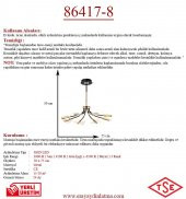 Eray Aydınlatma 86417-8 Sarı Led Avize - 3