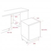 Teka RSL 41150 Ankastre Tezgahaltı Buzdolabı - 2