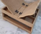 Hobi Adn 90246 Dekoratif Rahle Ahşap MDF HAM  CNC Kesim El Yapım - 7