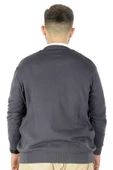 Mode XL Büyük Beden Kazak V Yaka 22206 Füme - 3
