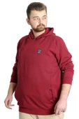Mode XL Erkek Sweat Kapşon Kuplu 21500 Bordo thumbnail 2