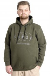 Mode XL Erkek Sweat Kapşon Kuplu CHNGE 22518 Haki - 1