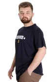Mode XL Büyük Beden Erkek T-shirt NESPECT 23131 Lacivert - 2