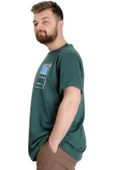 Mode XL Büyük Beden Erkek T-shirt ESTABLISMENT 23139 Nefti thumbnail 2