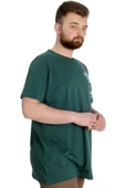 Mode XL Büyük Beden Erkek T-shirt ESTABLISMENT 23139 Nefti thumbnail 3