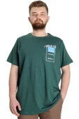 Mode XL Büyük Beden Erkek T-shirt ESTABLISMENT 23139 Nefti thumbnail 1