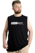 Mode XL Büyük Beden Erkek Atlet WHYNOT 23003 Siyah - 2