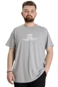 Mode XL Büyük Beden Erkek T-shirt LOST 23129 Grimelanj thumbnail 1
