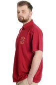 Mode XL Büyük Beden Erkek T-shirt Polo ADVENTURE 23323 Bordo - 2