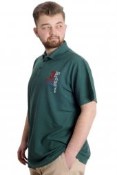 Mode XL Büyük Beden Erkek T-shirt Polo CAPTIAN 23338 Nefti - 2