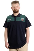 Mode XL Büyük Beden Erkek T-shirt Polo CHNGYRMD 23328 Lacivert thumbnail 1