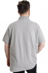 Mode XL Büyük Beden Erkek T-shirt Polo PORT SHIELD 23317 Grimelanj - 4