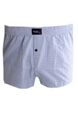 Mode XL Büyük Beden Erkek Boxer Desenli Poplin 6348 Mavi - 1