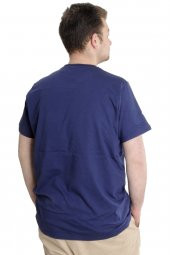 Mode XL Büyük Beden Erkek T-shirt ORIGINALS 23102 İndigo - 4