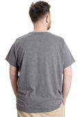 Mode XL Büyük Beden Erkek T-shirt CHICAGO 23105 Antramelanj - 4