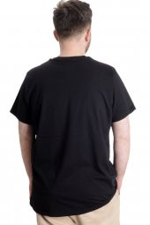 Mode XL Büyük Beden Erkek T-shirt OUTSIDE 23106 Siyah - 4