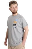 Mode XL Büyük Beden Erkek T-shirt UNIQUE 23111 Grimelanj thumbnail 2