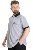 Mode XL Büyük Beden Erkek Polo T-shirt GOOD TIMES 23345 Grimelanj thumbnail 2