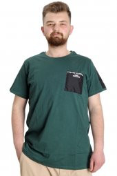 Mode XL Büyük Beden Erkek T-shirt CHNGYRMD 23123 Nefti - 1