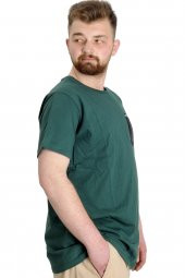 Mode XL Büyük Beden Erkek T-shirt CHNGYRMD 23123 Nefti - 3