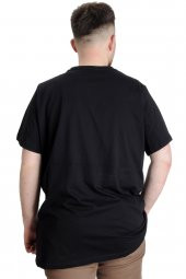 Mode XL Büyük Beden Erkek T-shirt BRAIN MELT 23141 Siyah - 4