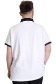 Mode XL Büyük Beden Erkek Polo T-shirt 1991 23341 Beyaz - 4