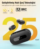 Baseus BT5.3V 300Mah Şarjlı Mikrofonlu Bluetooth Kulakiçi Kulaklık, Hifi Bas Destekli, Su Geçirmez - 2