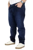 Mode XL Büyük Beden Kot Pantolon Klasik 5 Cep Lopez Blue 22926 Lacivert - 2