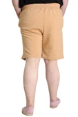 Mode XL Büyük Beden Erkek Şort 1991 23410 Bej thumbnail 4