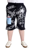 Mode XL Büyük Beden Kapri I DO NOT CARE 23512 Lacivert - 1