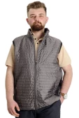 Mode XL Büyük Beden Erkek Yelek Kapitone Yakalı 22601 Antrasit thumbnail 1