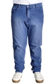 Mode XL Büyük Beden Erkek Kot Pantolon Klasik Pure Star 23907 Açık Mavi - 1