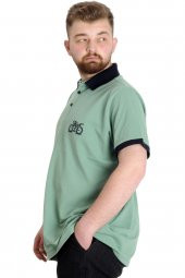 Mode XL Büyük Beden Erkek Polo T-shirt HIGH 23346 Çağla thumbnail 1