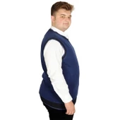 Mode XL Büyük Beden Erkek Süeter Vanize Selanik 20547 İndigo - 3