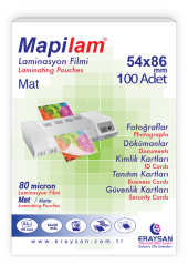 MAPİLAM-80MİC.54X86 MAT POLYESTER 100 - 1