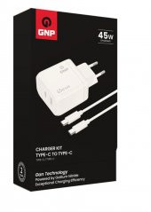 Genpa GNP 45W GAN Şarj Adaptörü ve Type-C Kablo Beyaz Genpa Garantili - 2