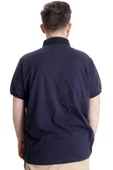 Mode XL Büyük Beden Erkek T-shirt Polo OCEAN JOURNEY 23319 Lacivert - 4