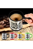 Kendi Kendini Karıştıran Mikser Kupa Termos Bardak; Self Stirring Mug - Siyah - 7